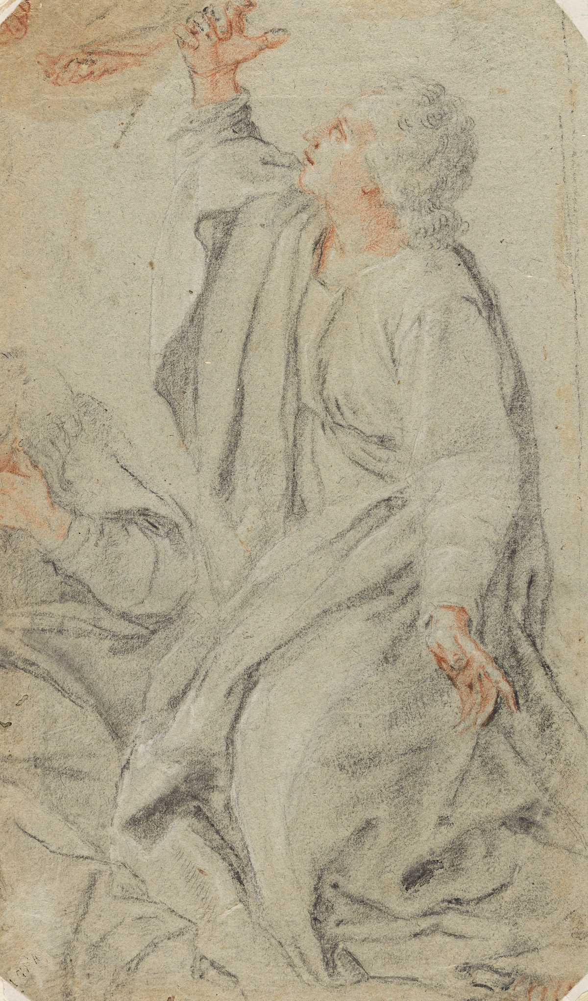 FRANCESCO VANNI (Siena 1563-1610 Siena) Study of a Kneeling Figure.
